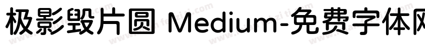 极影毁片圆 Medium字体转换